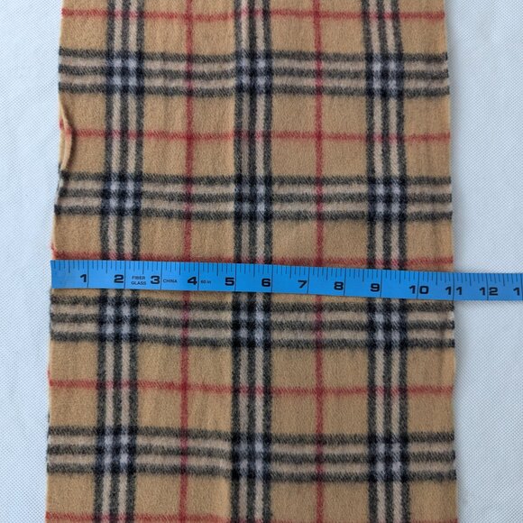 Burberry Designer Check Scarf Beige Lambswool – Unisex – Pre-Loved– Premium Wrap - Picture 7 of 7